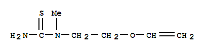 (6CI)-1-甲基-2-硫代-1-(2-乙烯基氧基乙基)-脲結(jié)構(gòu)式_99115-31-8結(jié)構(gòu)式