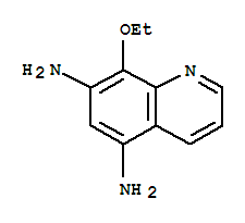 Quinoline, 5,7-diamino-8-ethoxy- (6ci) Structure,99857-02-0Structure