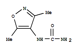 (6CI)-(3,5-二甲基-4-異噁唑)-脲結(jié)構(gòu)式_99979-64-3結(jié)構(gòu)式