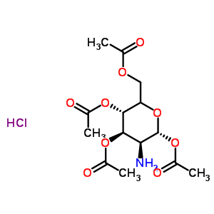 1,3,4,6-Tetra-o-acetyl-2-amino-2-deoxy-α-d-glucopyranose hydrochloride Structure,10034-19-2Structure