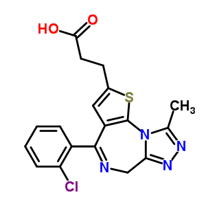 4-(2-Chlorophenyl)-9-methyl-6h-thieno[3,2-f][1,2,4]triazolo[4,3-a][1,4]diazepine-2-propanoic acid Structure,100826-98-0Structure