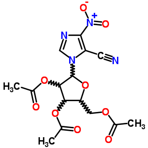 (8CI)-4-硝基-1-b-D-呋核亞硝脲-咪唑-5-甲腈-2,3,5-三乙酸酯結(jié)構(gòu)式_10357-26-3結(jié)構(gòu)式