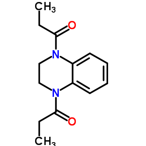 (9CI)-1,2,3,4-四氫-1,4-雙(1-氧代丙基)-喹噁啉結構式_10579-40-5結構式