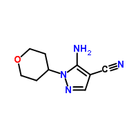 5-Amino-1-(tetrahydro-pyran-4-yl)-1h-pyrazole-4-carbonitrile Structure,1082745-49-0Structure