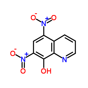 5,7-二硝基-8-羥基喹啉結構式_1084-32-8結構式