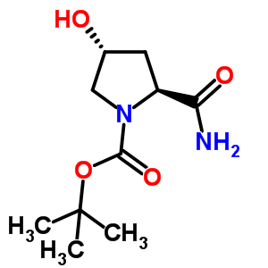 (2S,4r)-1-boc-2-carbamoyl-4-hydroxypyrrolidine Structure,109384-24-9Structure