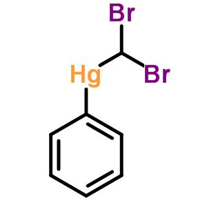 Mercury,(dibromomethyl)phenyl- Structure,1124-50-1Structure