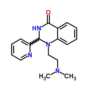 1-[2-(Dimethylamino)ethyl]-2,3-dihydro-2-(2-pyridinyl)quinazolin-4(1h)-one Structure,1159-89-3Structure