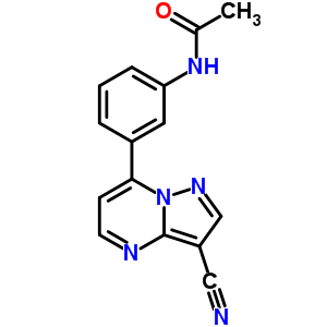 N-[3-(3-cyanopyrazolo[1,5-a]pyrimidin-7-yl)phenyl]acetamide Structure,115931-01-6Structure