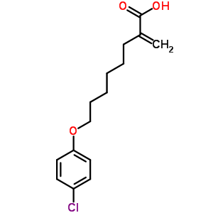 8-(4-Chlorophenoxy)-2-methylen-octanoic acid Structure,124083-17-6Structure