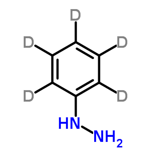 苯肼-d5結(jié)構(gòu)式_125687-18-5結(jié)構(gòu)式