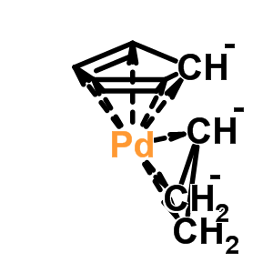 Allyl(cyclopentadienyl)palladium;(η3-allyl)(η5-cp)pd Structure,1271-03-0Structure