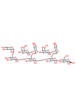 己糖吡喃糖苷-(1->2)吡喃戊糖基-(1->6)-[己糖吡喃糖苷-(1->2)吡喃戊糖基-(1->6)-[吡喃戊糖基-(1->6)己糖吡喃糖苷-(1->4)]己糖吡喃糖苷-(1->4)]己糖吡喃糖苷-(1->4)吡喃己糖結(jié)構(gòu)式_129865-06-1結(jié)構(gòu)式