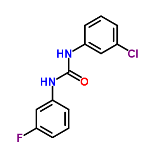 N-(3-氯苯基)-N-(3-氟苯基)-脲結(jié)構(gòu)式_13208-30-5結(jié)構(gòu)式