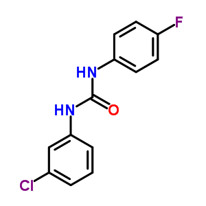 1-(3-Chlorophenyl)-3-(4-fluorophenyl)urea Structure,13208-44-1Structure