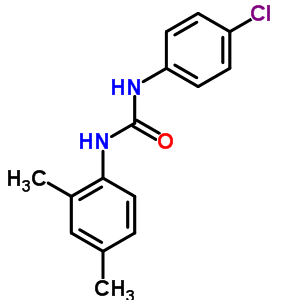 N-(4-氯苯基)-N-(2,4-二甲基苯基)-脲結(jié)構(gòu)式_13208-52-1結(jié)構(gòu)式