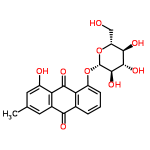 Chrysophanol 8-O-glucoside Structure,13241-28-6Structure