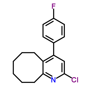 2-Chloro-4-(4-fluorophenyl)-5,6,7,8,9,10-hexahydrocycloocta[b]pyridine Structure,132813-14-0Structure