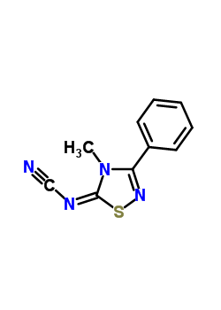 [(5Z)-4-methyl-3-phenyl-1,2,4-thiadiazol-5(4h)-ylidene]cyanamide Structure,138572-15-3Structure