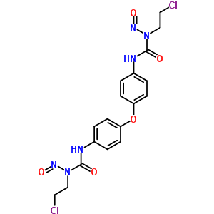 1,1-(氧基二-p-亞苯基)雙[3-(2-氯乙基)-3-亞硝基-脲結(jié)構(gòu)式_13907-63-6結(jié)構(gòu)式