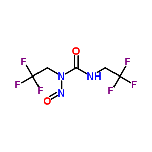 n-亞硝基-N,N-雙(2,2,2-三氟乙基)-脲結(jié)構(gòu)式_13908-99-1結(jié)構(gòu)式