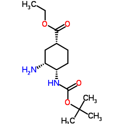 (1R,3r,4s)-3-amino-4-(boc-amino)cyclohexane-carboxylic acid ethyl ester Structure,1392745-41-3Structure