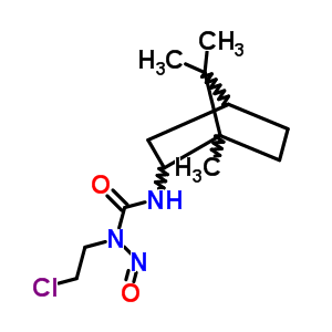 n-(2-氯乙基)-n-亞硝基-n-(1,7,7-三甲基雙環(huán)[2.2.1]庚-2-基)-脲結(jié)構(gòu)式_14039-09-9結(jié)構(gòu)式