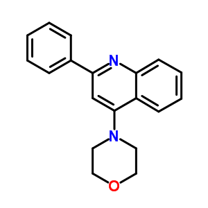 4-(4-嗎啉)-2-苯基-喹啉結(jié)構(gòu)式_14281-59-5結(jié)構(gòu)式