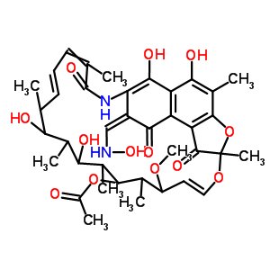 Rifamycin,3-[(hydroxyimino)methyl]- Structure,14840-02-9Structure