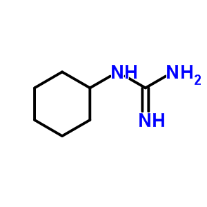 N-環(huán)己基胍結(jié)構(gòu)式_14948-83-5結(jié)構(gòu)式