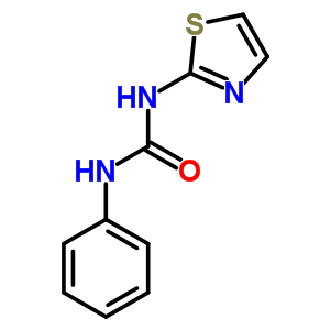 n-苯基-n-2-噻唑-脲結構式_14954-35-9結構式