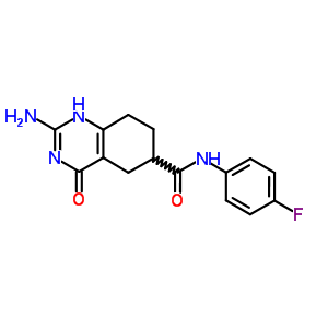 6-Quinazolinecarboxamide,2-amino-n-(4-fluorophenyl)-3,4,5,6,7,8-hexahydro-4-oxo- Structure,1543-24-4Structure