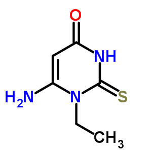 4(1H)-pyrimidinone,6-amino-1-ethyl-2,3-dihydro-2-thioxo- Structure,15468-21-0Structure