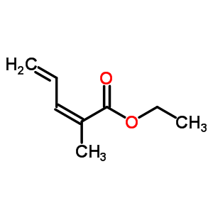 2,4-Pentadienoic acid,2-methyl-, ethyl ester Structure,1572-72-1Structure