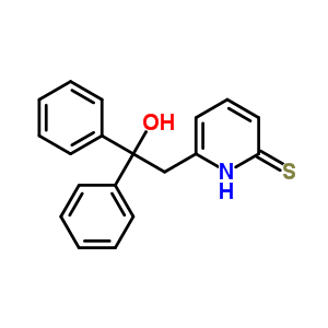 2(1H)-pyridinethione, 6-(2-hydroxy-2,2-diphenylethyl)- Structure,16097-23-7Structure