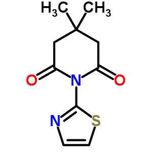 4,4-Dimethyl-1-(1,3-thiazol-2-yl)piperidine-2,6-dione Structure,16131-64-9Structure