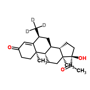 D3-甲羥孕酮結構式_162462-69-3結構式