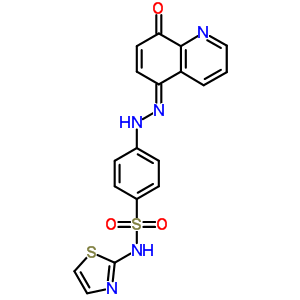 4-[(2Z)-2-(8-氧代喹啉-5-基)肼基]-n-(1,3-噻唑-2-基)苯磺酰胺結(jié)構(gòu)式_16588-43-5結(jié)構(gòu)式