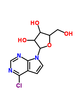 6-Chloro-7-deazapurine-b-d-riboside Structure,16754-80-6Structure