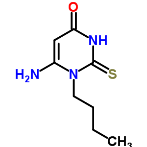 4(1H)-pyrimidinone,6-amino-1-butyl-2,3-dihydro-2-thioxo- Structure,16837-10-8Structure