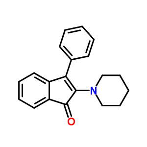 3-Phenyl-2-(1-piperidyl)inden-1-one Structure,1713-38-8Structure