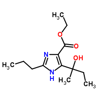 4-(1-Hydroxy-1-methylpropyl)-2-propyl-1h-imidazole-5-carboxylic acid ethyl ester Structure,172875-53-5Structure