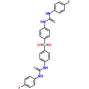 3-(4-Fluorophenyl)-1-[4-[4-[(4-fluorophenyl)thiocarbamoylamino]phenyl]sulfonylphenyl]thiourea Structure,17312-27-5Structure