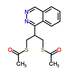 1-(3-Acetylsulfanyl-2-phthalazin-1-yl-propyl)sulfanylethanone Structure,17998-10-6Structure