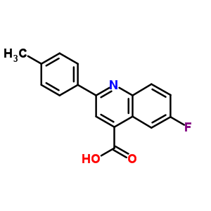 4-Quinolinecarboxylicacid, 6-fluoro-2-(4-methylphenyl)- Structure,18060-42-9Structure