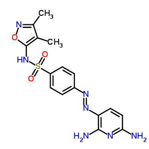 4-(2,6-Diaminopyridin-3-yl)diazenyl-n-(3,4-dimethyloxazol-5-yl)benzenesulfonamide Structure,18074-65-2Structure