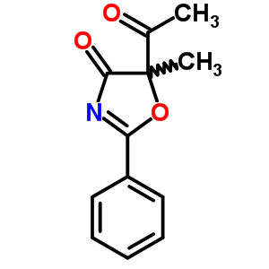 5-Acetyl-5-methyl-2-phenyl-1,3-oxazol-4-one Structure,18354-41-1Structure