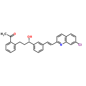 1-[2-[(3S)-3-[3-[(1e)-2-(7-chloro-2-quinolinyl)ethenyl]phenyl]-3-hydroxypropyl]phenyl]acetate Structure,184764-13-4Structure