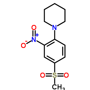 1-[4-(Methylsulfonyl)-2-nitrophenyl]piperidine Structure,18543-01-6Structure