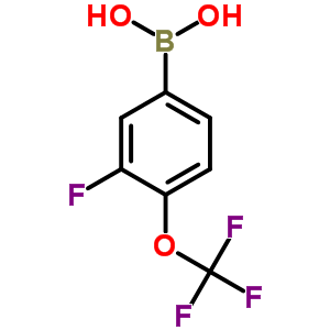 3-Fluoro-4-(trifluoromethoxy)phenylboronic acid Structure,187804-79-1Structure